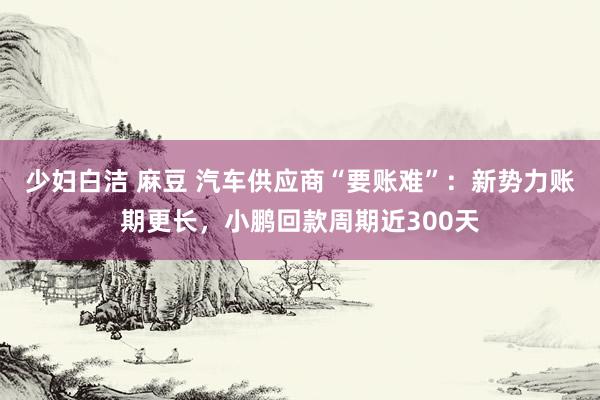 少妇白洁 麻豆 汽车供应商“要账难”：新势力账期更长，小鹏回款周期近300天