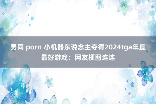 男同 porn 小机器东说念主夺得2024tga年度最好游戏：网友梗图连连