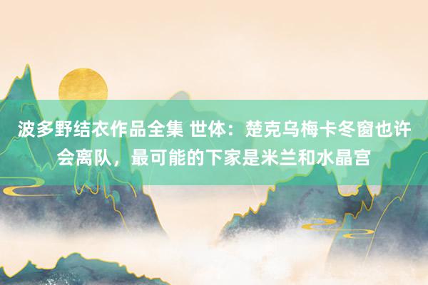 波多野结衣作品全集 世体：楚克乌梅卡冬窗也许会离队，最可能的下家是米兰和水晶宫