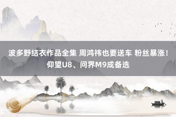 波多野结衣作品全集 周鸿祎也要送车 粉丝暴涨！仰望U8、问界M9成备选