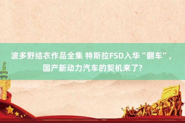 波多野结衣作品全集 特斯拉FSD入华“翻车”， 国产新动力汽车的契机来了?