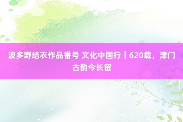 波多野结衣作品番号 文化中国行｜620载，津门古韵今长留