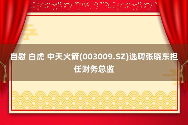 自慰 白虎 中天火箭(003009.SZ)选聘张晓东担任财务总监